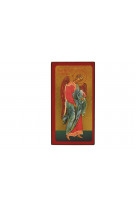 Saint raphael - icone doree a la feuille 15,5x9,6 cm -  370.63