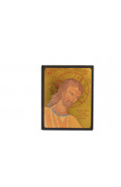 Icone doree a la feuille 10 x 13 cm - christ amour et sagesse