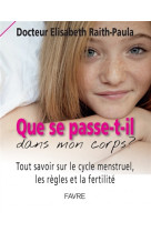 Que se passe-t-il dans mon corps? tout savoir sur le cycle menstruel, les regles et la fertilite