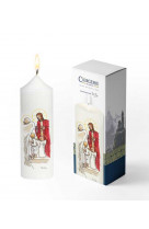 Cierge premiere communion blanc - pain des anges garcon blond