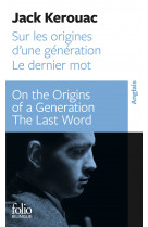 Sur les origines d'une génération - dernier mot / on the origins of a generation - the last word