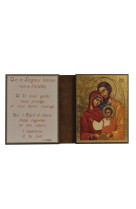 La sainte famille - diptyque 8x15 cm -  253.f3