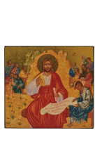 Christ source de vie - icône dorée 9,5x8 cm -  545.14