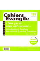 Cahiers evangile numero 155 nos peres nous ont raconte