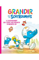 Grandir avec les schtroumpfs  - tome 8 - le schtroumpf qui jetait ses déchets n'importe où