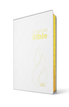 Bible segond neg compacte toilée blanche tranche or