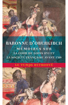 Mémoires sur la cour de louis xvi et la société française avant 1789