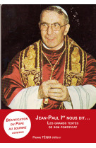 Jean-paul ier nous dit...