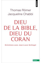 Dieu de la bible, dieu du coran