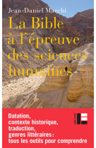 La bible à l'épreuve des sciences humaines