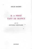 Il a neige tant de silence