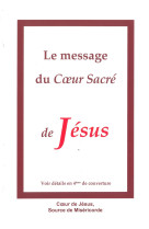 Le message du coeur sacré de jésus