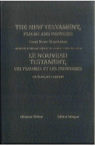 Nouveau testament, psaumes et proverbes