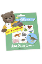 Mes autocollants petit ours brun - les animaux