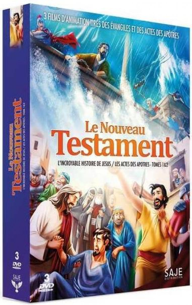 LE NOUVEAU TESTAMENT - 3 DVD - L INCROYABLE HISTOIRE DE JESUS / LES ACTES DES APOTRES TOMES - FERNANDEZ ROBERT - NC