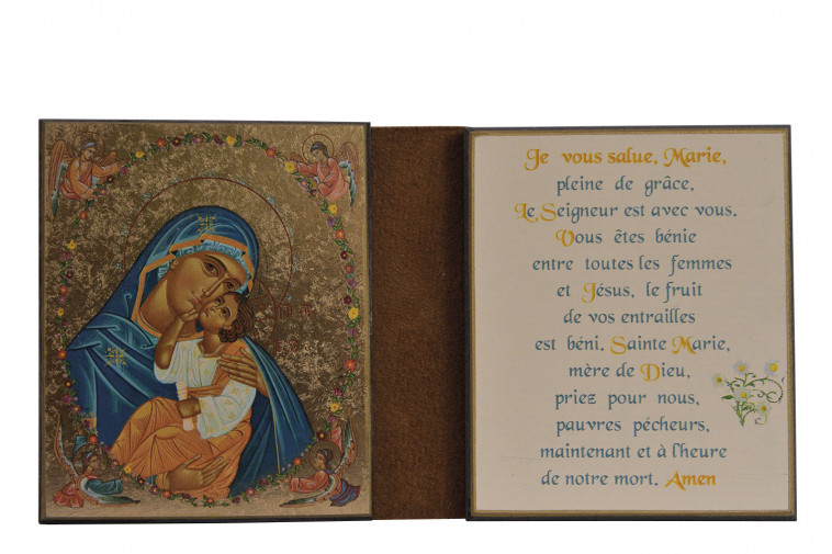 DIPTYQUE 8 X 15 CM - LA VIERGE AU MANTEAU -   - CLEMENCES