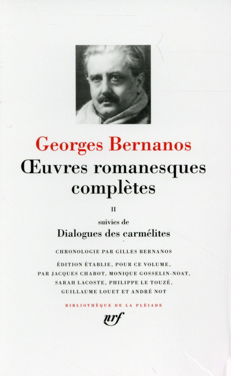 BERNANOS - OEUVRES ROMANESQUES COMPLETES - BERNANOS GEORGES - Gallimard