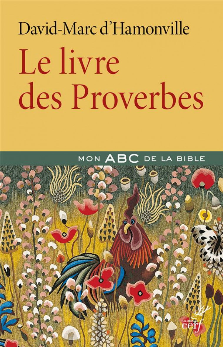 LE LIVRE DES PROVERBES - HAMONVILLE DAVID D- - CERF