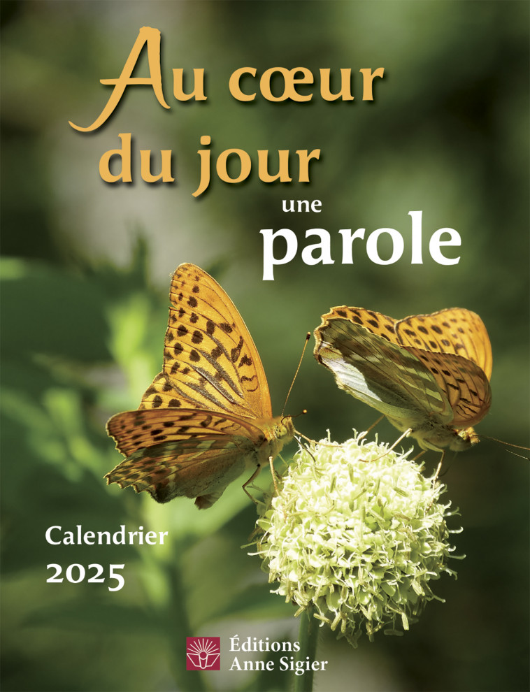 Au coeur du jour une parole - Calendrier 2025 - Collectif  - MEDIASPAUL