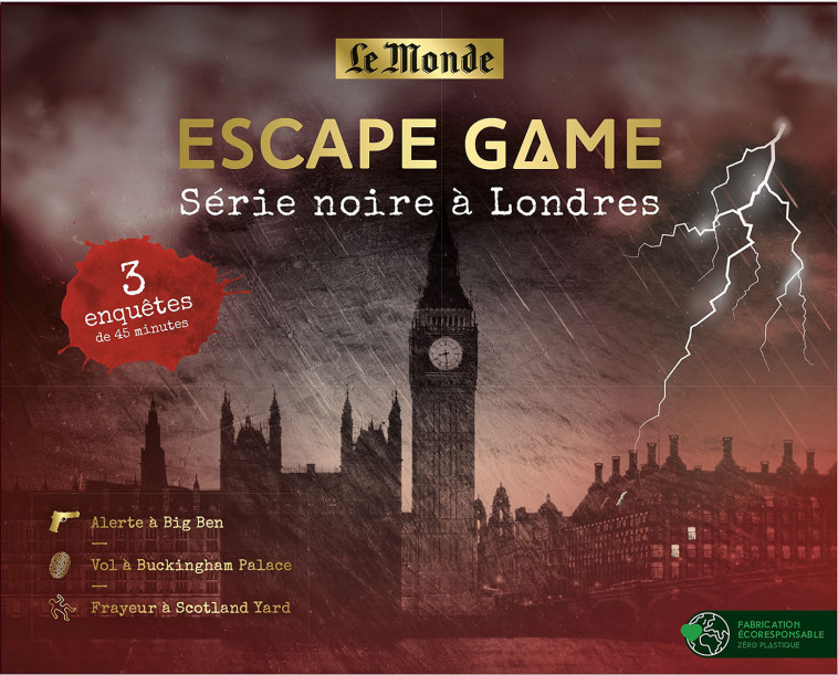 ESCAPE GAME - SERIE NOIRE A LONDRES -  Collectif,  Collectif - EDITIONS PRISMA