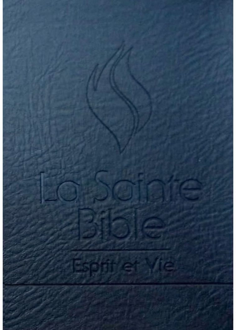 La Sainte Bible Esprit et Vie SIMILI CUIR PU NOIR -  Version Segond 1910 - INSPIRATION ED