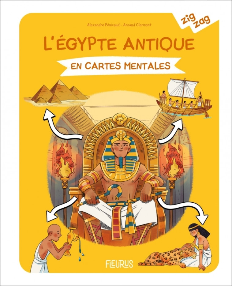 L'Égypte antique en cartes mentales - Alexandre Penicaud, Arnaud Clermont - FLEURUS