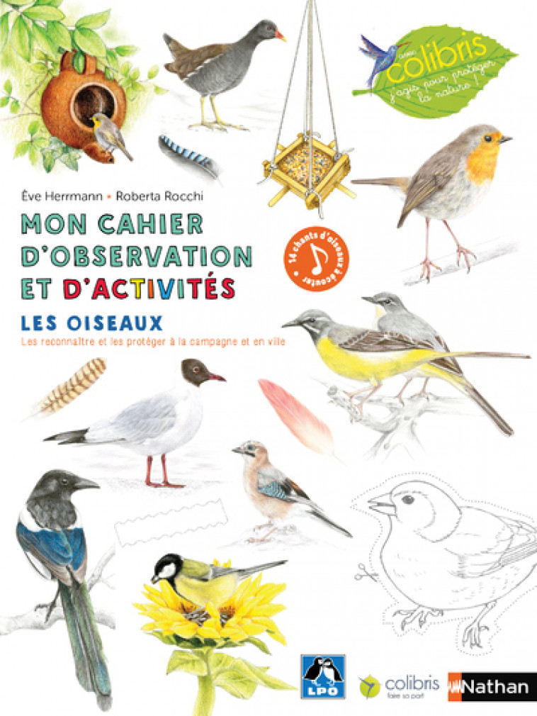 Mon cahier d'observation et d'activités - Les oiseaux - Ève Herrmann, Roberta Rocchi - NATHAN