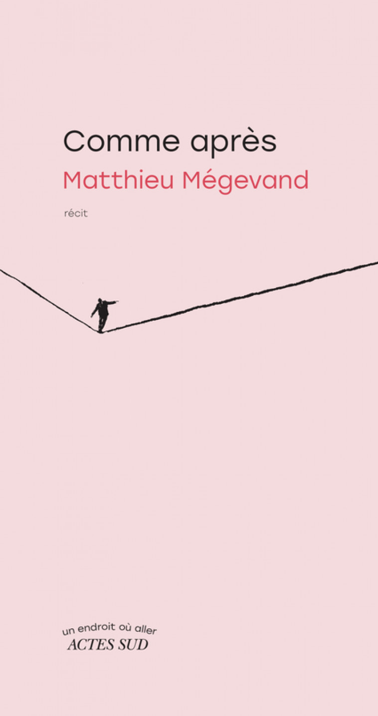 Comme après - Matthieu Mégevand, Matthieu Mégevand - ACTES SUD