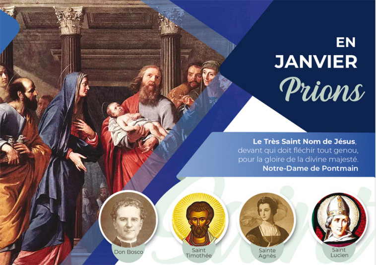 En janvier Prions - Association Ephèse - EPHESE