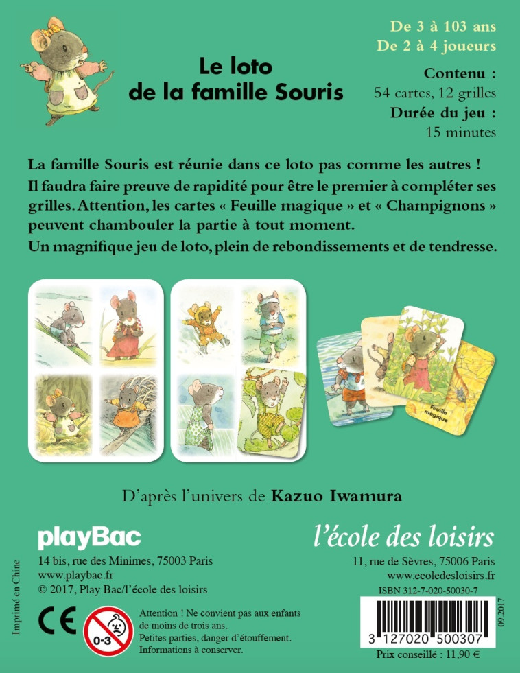 Loto de la famille souris (Le) - KAZUO IWAMURA - EDL