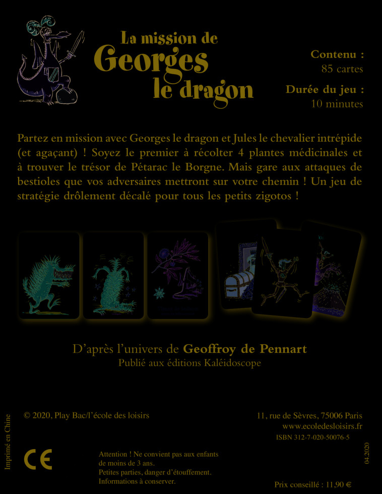 LA MISSION DE GEORGES LE DRAGON - Geoffroy De Pennart - EDL