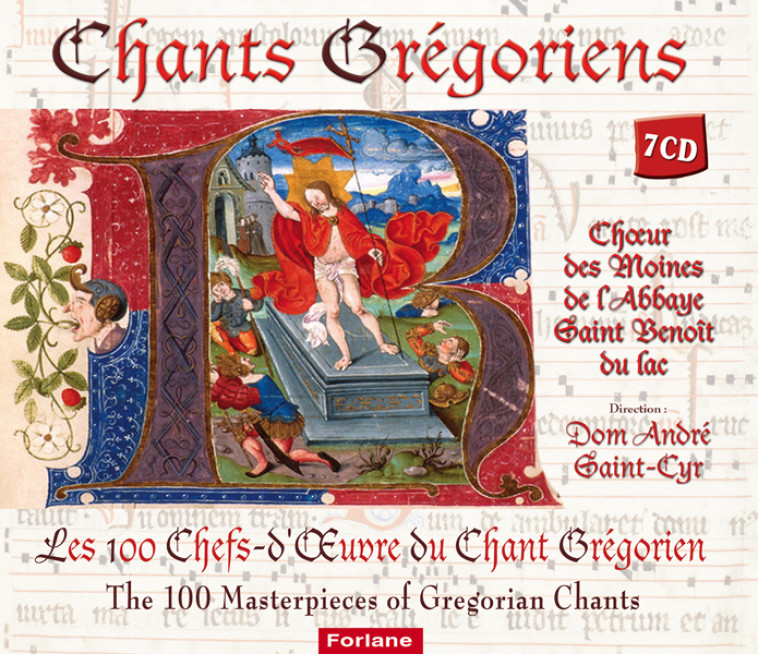 Coffret Chant GREGORIEN-Les 100 Chefs-d'Oeuvres 7 CDs -  Dom André St-Cyr - FORLANE