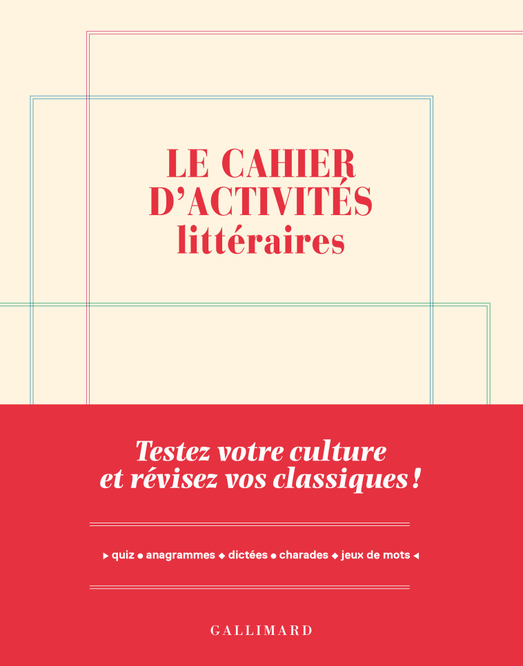 Le cahier d'activités littéraires -  YVES CZERCZUK - GALLIM LOISIRS