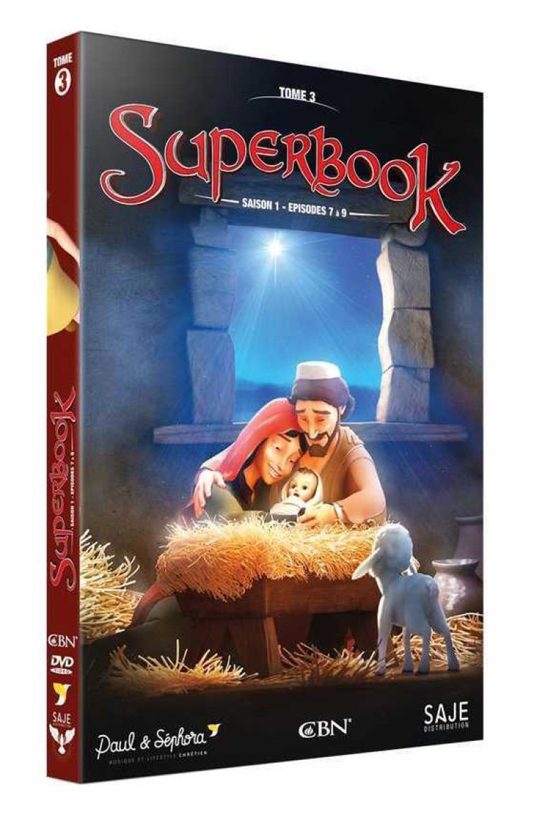 Superbook Tome 3 - Saison 1 - Episodes 7 à 9  - DVD -  Collectif - SAJEPROD