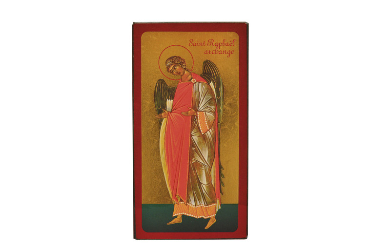 Saint Gabriel - Icône dorée à la feuille 15,5x9,6 cm -  393.63 -   - CLEMENCES