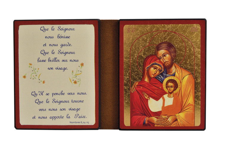 La Sainte Famille - Diptyque 13x19 cm -  153.F9 -   - CLEMENCES