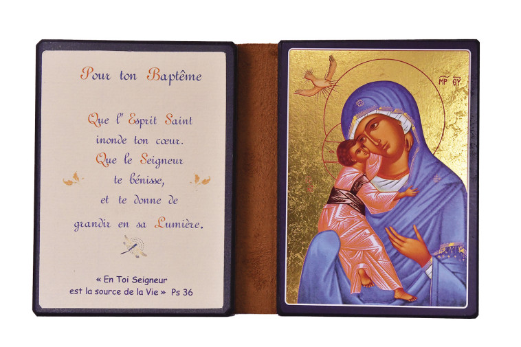 Notre Dame de l'Esprit Saint - Diptyque 13x19 cm -  126.F9 -   - CLEMENCES