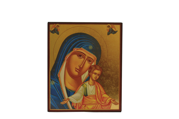 Vierge de Kykkos - Icône dorée à la feuille 18x14,9 cm -  586.67 -   - CLEMENCES