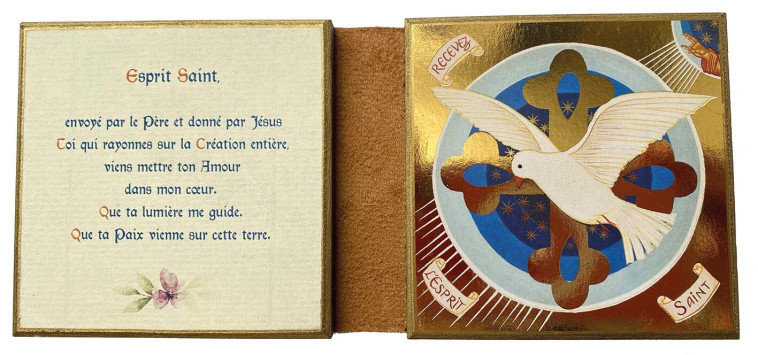 La Colombe de l'Esprit Saint - Diptyque 8x18 cm -  652.F4 -   - CLEMENCES