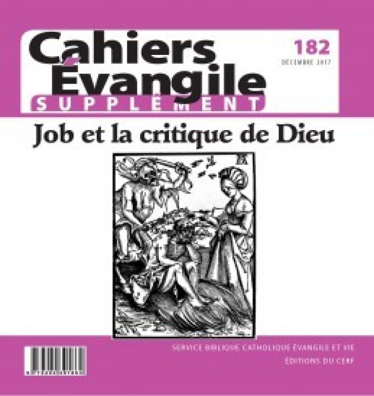 SCE-182 JOB ET LA CRITIQUE DE DIEU -  Collectif Cahiers évangiles - CERF