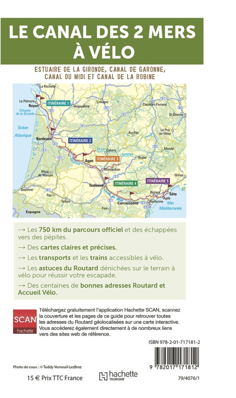 Guide du Routard Canal des 2 Mers à Vélo -   - HACHETTE TOURI