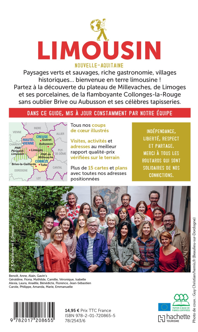 Guide du Routard Limousin 2023/24 -   - HACHETTE TOURI