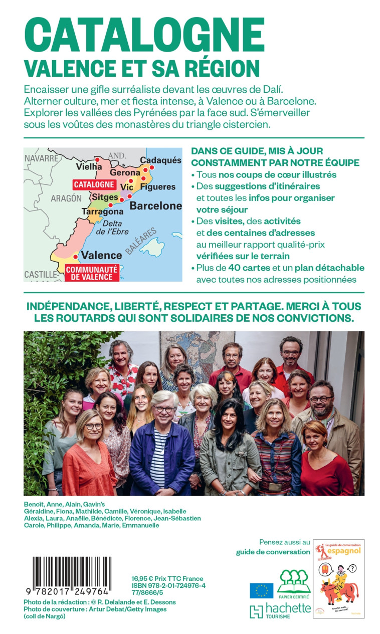 Guide du Routard Catalogne Valence et sa région 2024/25 -   - HACHETTE TOURI