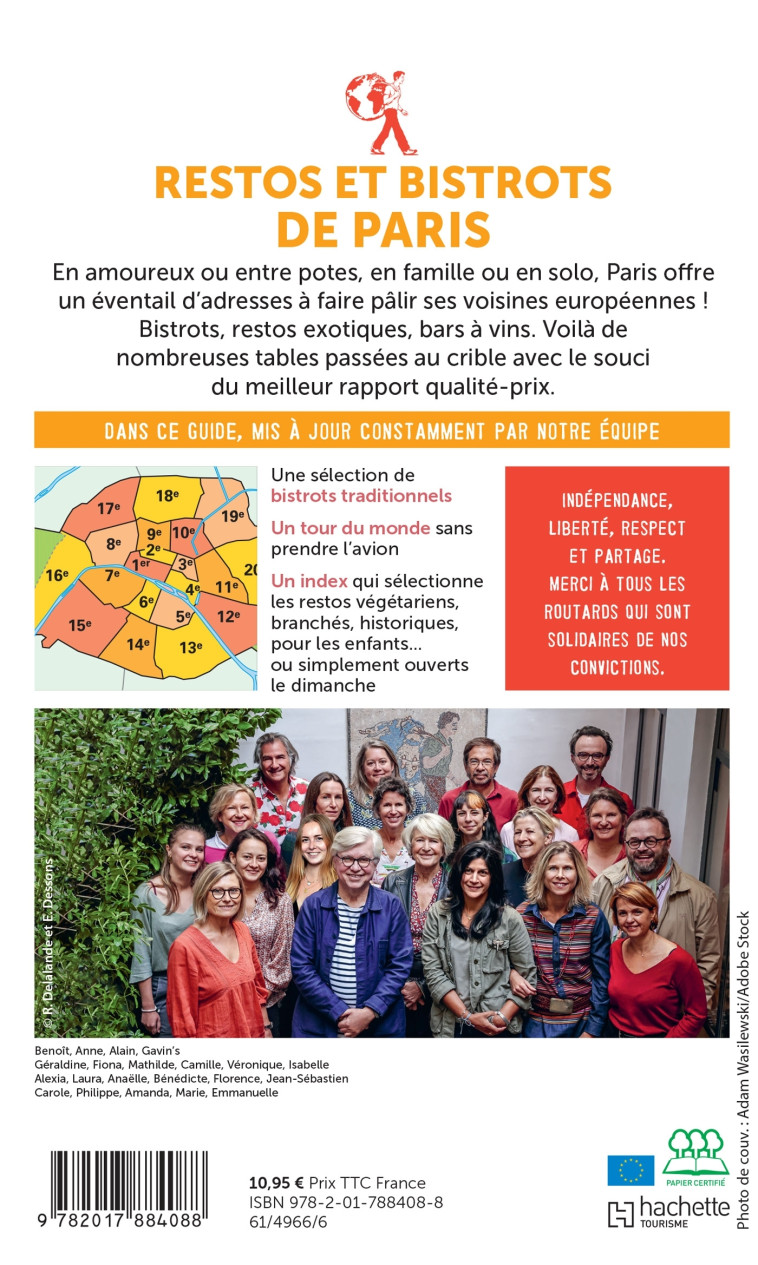 Guide du Routard restos et bistrots de Paris 2024/25 -   - HACHETTE TOURI