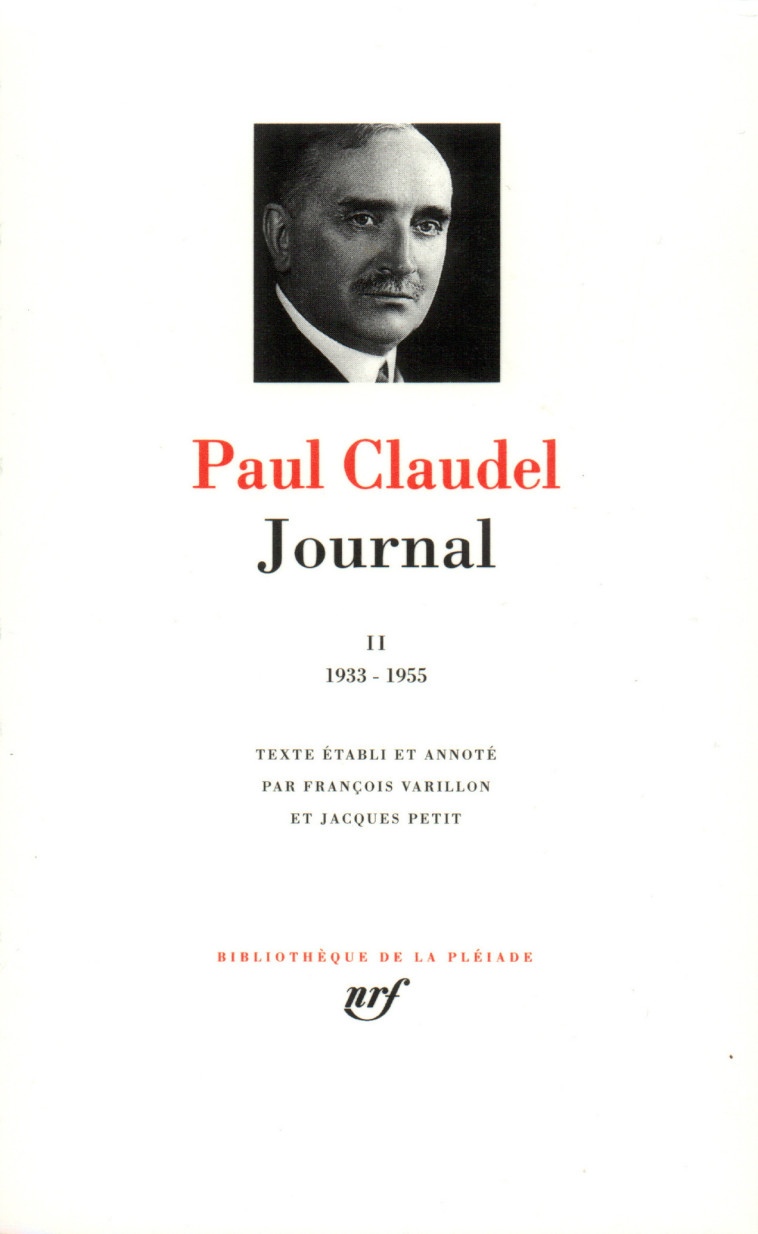 Journal - Paul Claudel - GALLIMARD