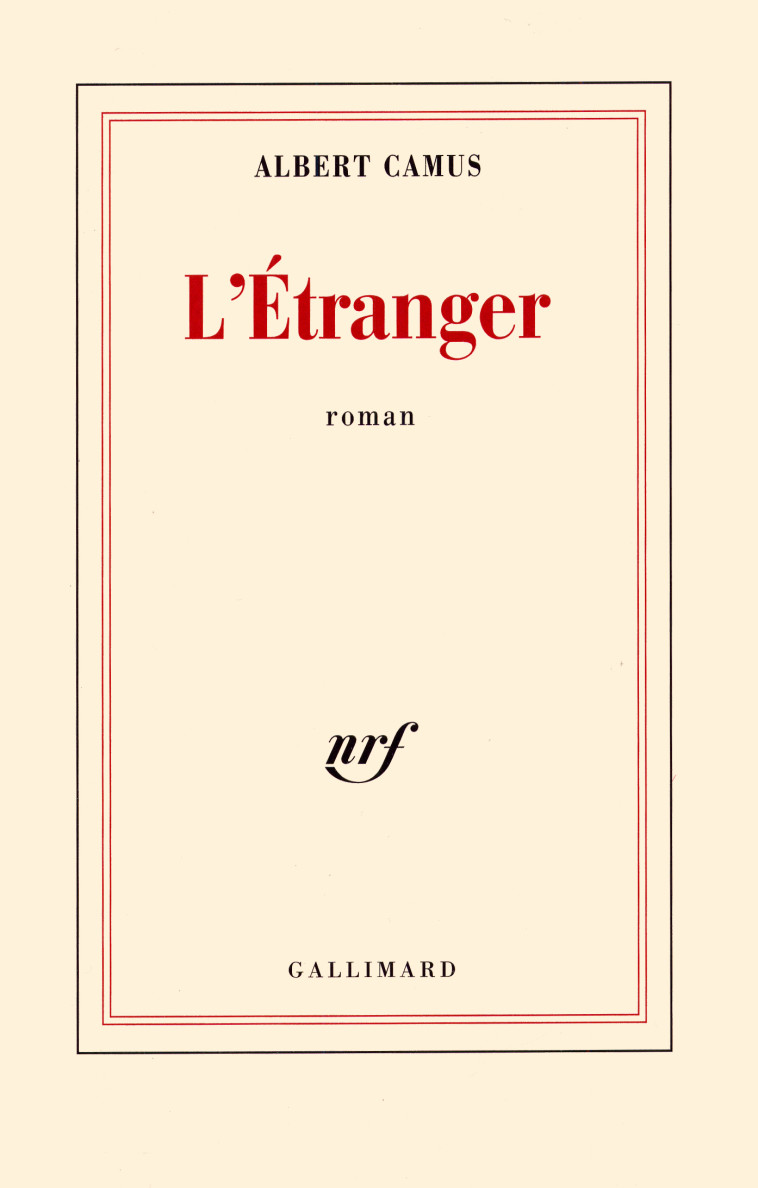 L'Étranger - Albert Camus - GALLIMARD