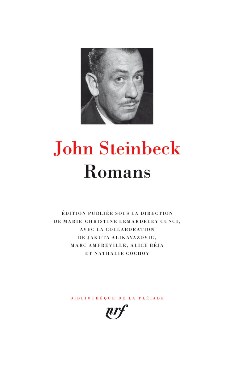 Romans - John Steinbeck - GALLIMARD