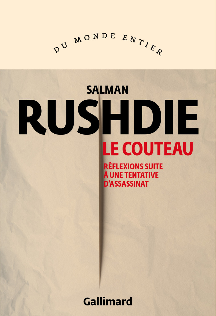 Le Couteau -  SALMAN RUSHDIE - GALLIMARD