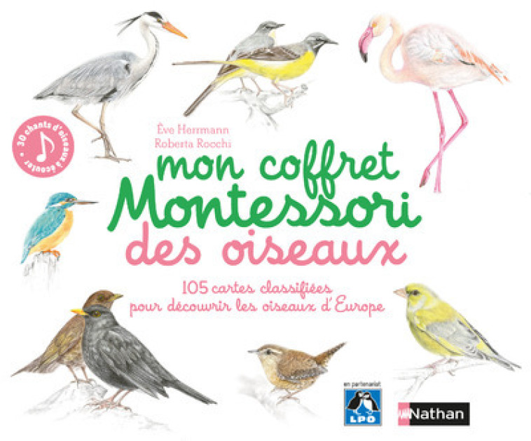 Mon coffret Montessori des oiseaux - Ève Herrmann - NATHAN