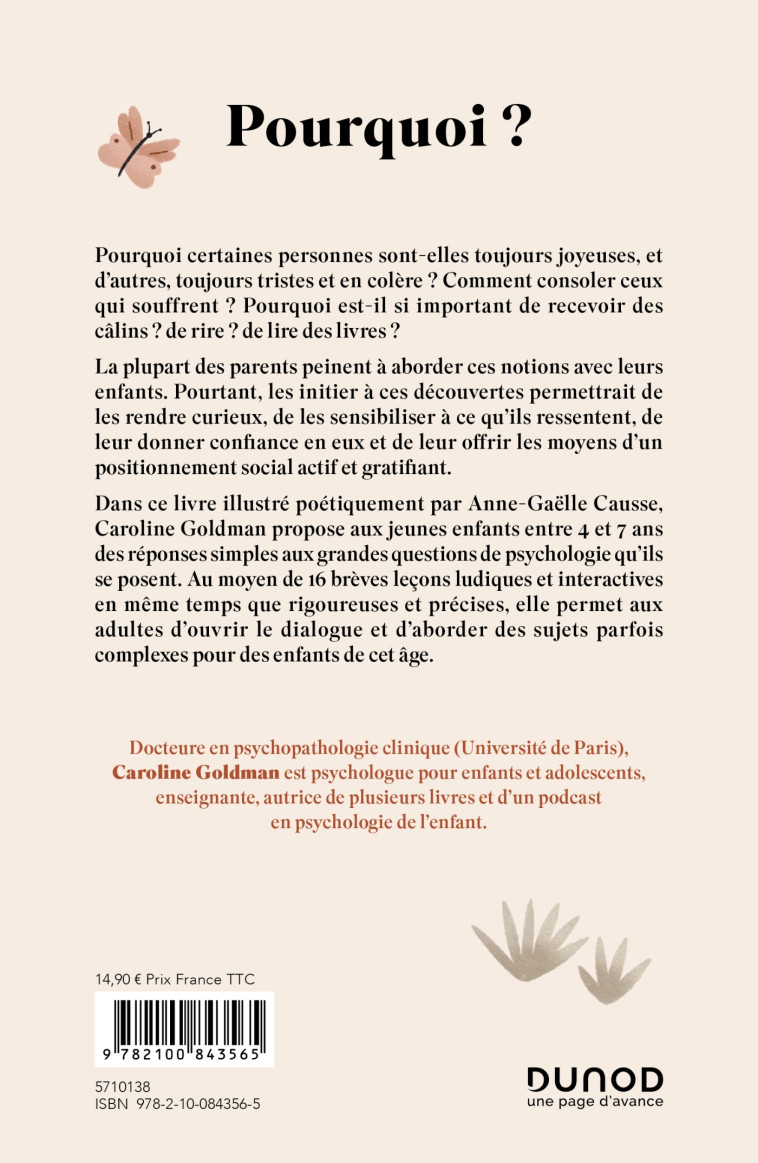 Pourquoi ? Pour les enfants de 4 à 7 ans - Caroline Goldman - DUNOD